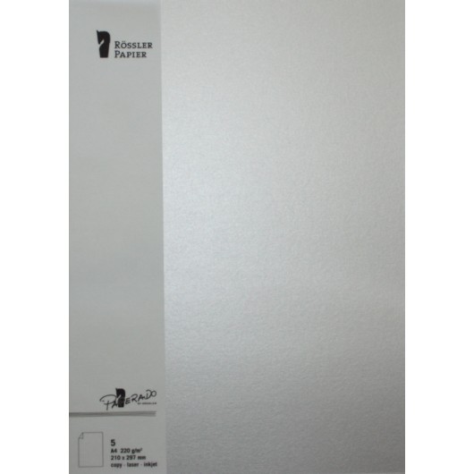 Tarjetas A4 Paperado Plata – 5 Unidades