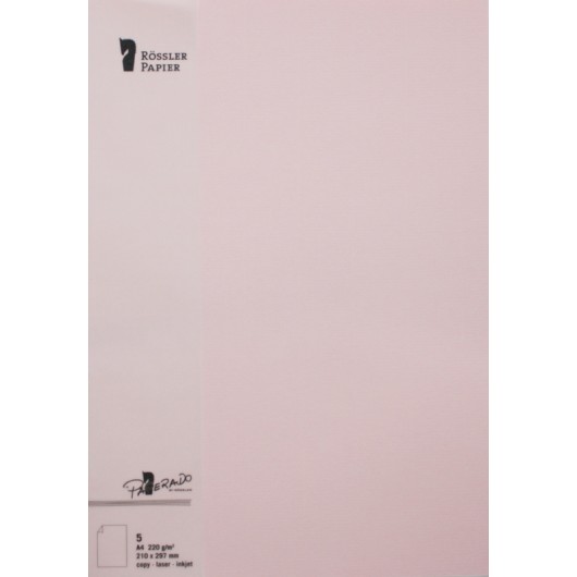 Tarjeta A4 Paperado Rosa – 5 Unidades