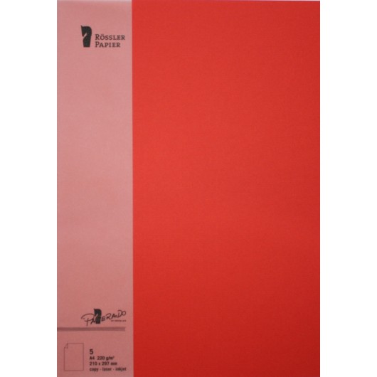 Tarjeta A4 Paperado Tomate – 5 Unidades