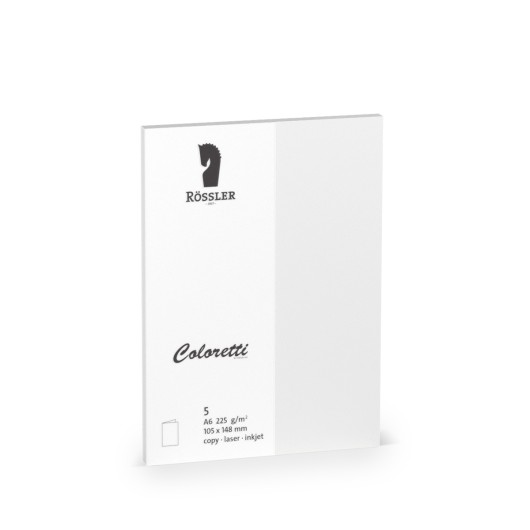Tarjeta A6 Doble Coloretti – 5 Unidades Branco