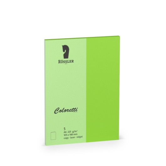 Tarjeta A6 Doble Coloretti – 5 Unidades Verde Lima