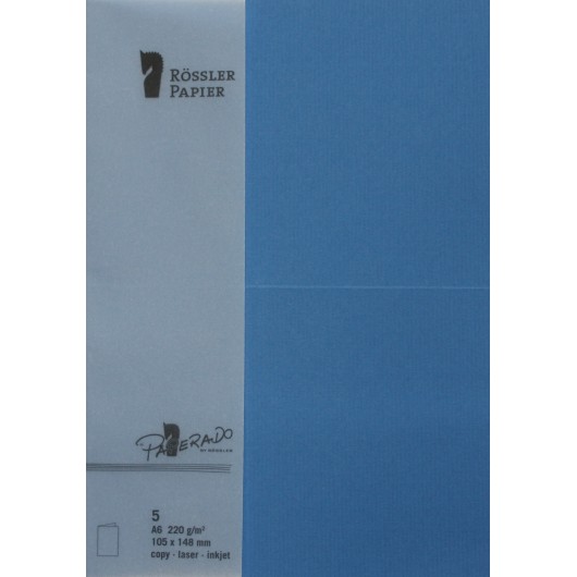Tarjetas A6 Paperado Azulón – 5 Unidades