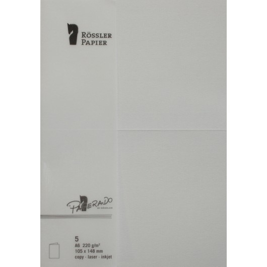 Tarjetas A6 Paperado Gris Perla – 5 Unidades