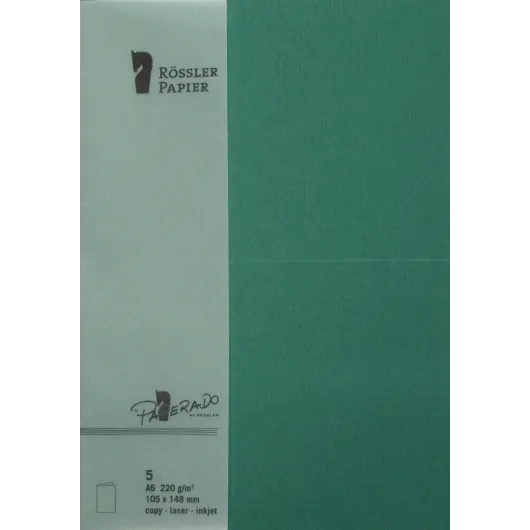 Tarjetas A6 Paperado Verde Acebo – 5 Unidades