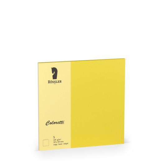 Tarjeta Doble 157×157 Coloretti 5 Unidades Amarelo