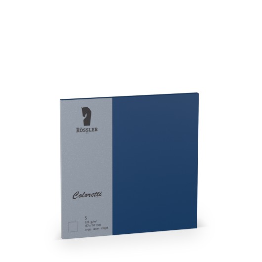 Conjunto de Tarjetas Dobles Colette Azul Jeans – 5 Unidades