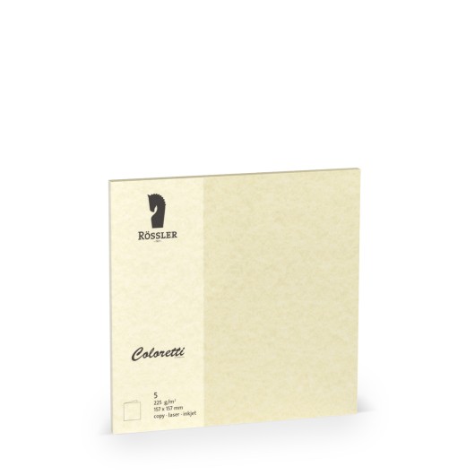 Conjunto de Tarjetas Dobles Colette Pergaminho Crema – 5 Unidades