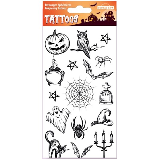 Tatuagens Temporárias Halloween – Bruxaria