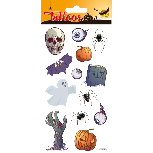 Tatuagens Temporais Halloween Lápida
