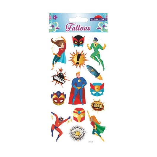 Tatuagens Temporárias Super-Heróis