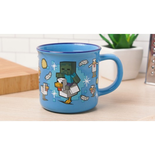 Caneca Termocolora Minecraft Chicken Jockey