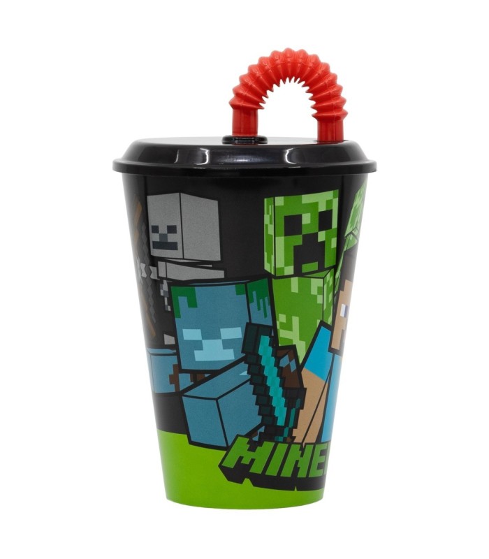 Copo Canudo Easy 430 ml Minecraft