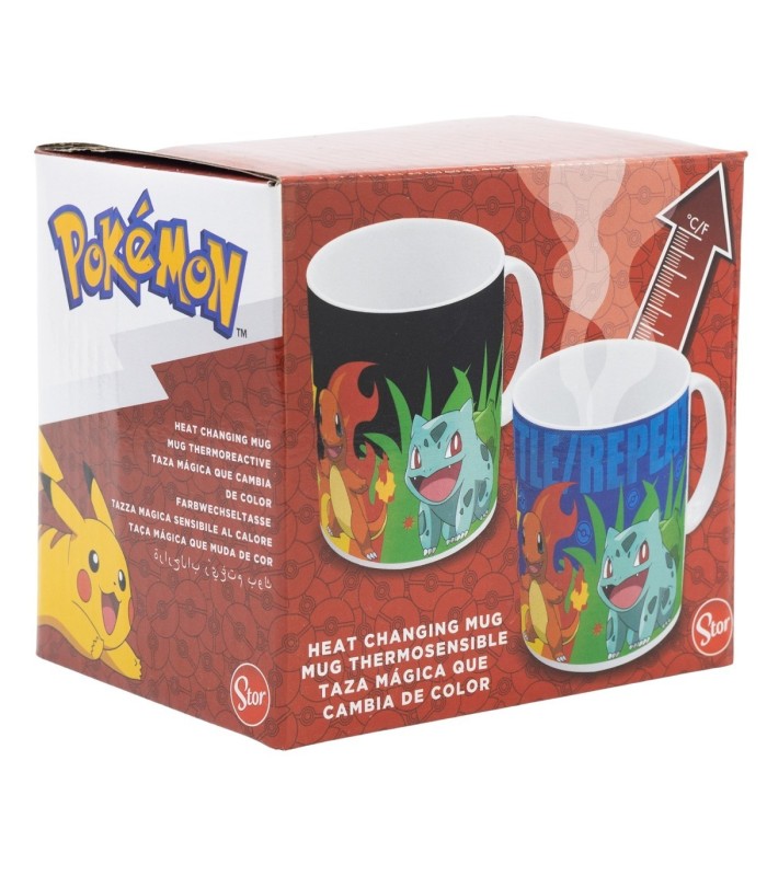 Caneca Cerâmica 325 ml Mudança de Cor Pokémon