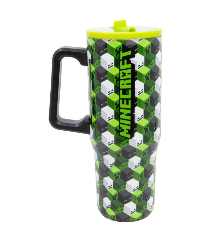 Caneca Cool Sipper XL Aço Inoxidável 920 ML Minecraft