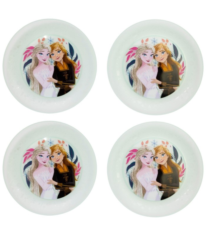 Conjunto 4 PCS Pratos PP Joy Frozen