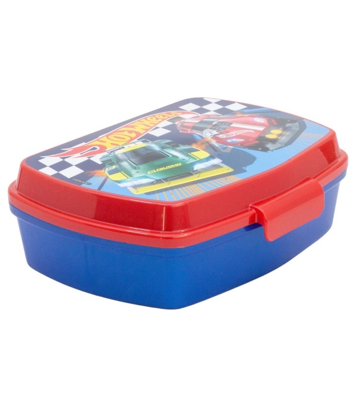 Fiambrera Retangular Hot Wheels Blue Fire