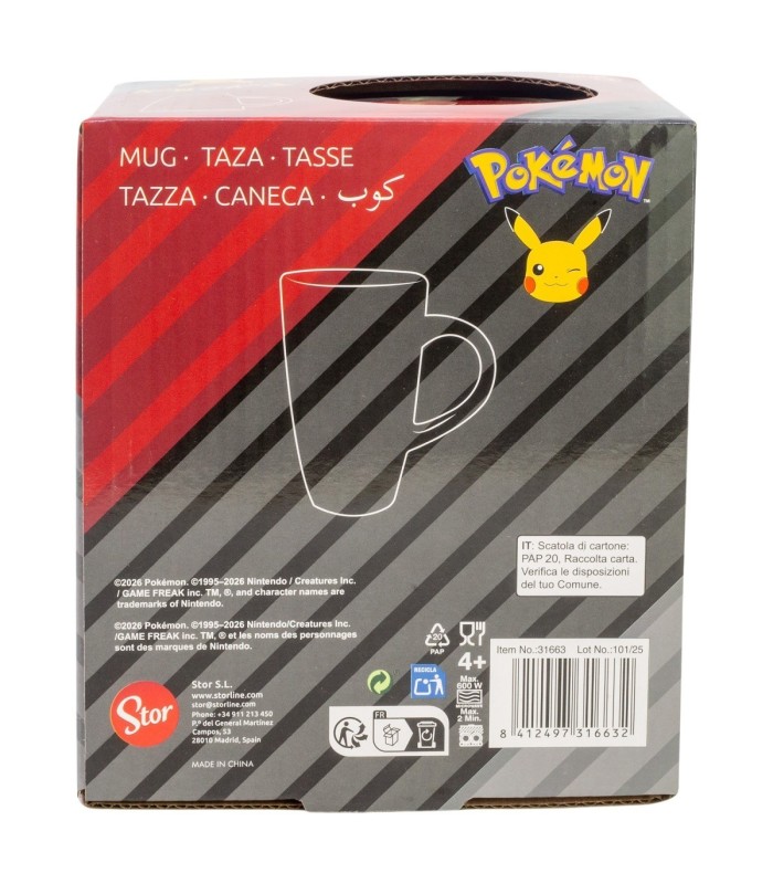 Caneca Cerâmica Latte 695 ml Pokémon – Metal Meltdown