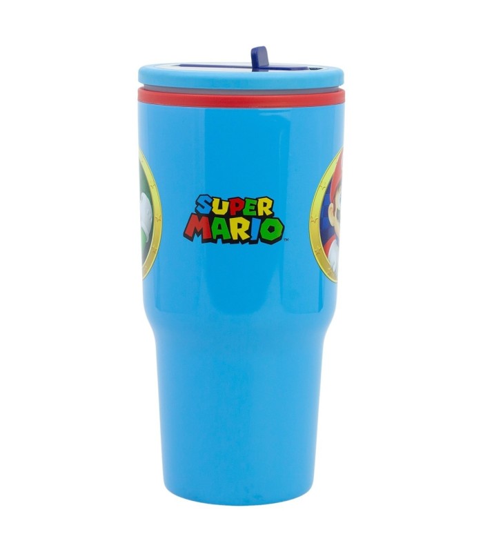 Caneca Cool Easy de Dupla Parede com Bico 640 ml Super Mario