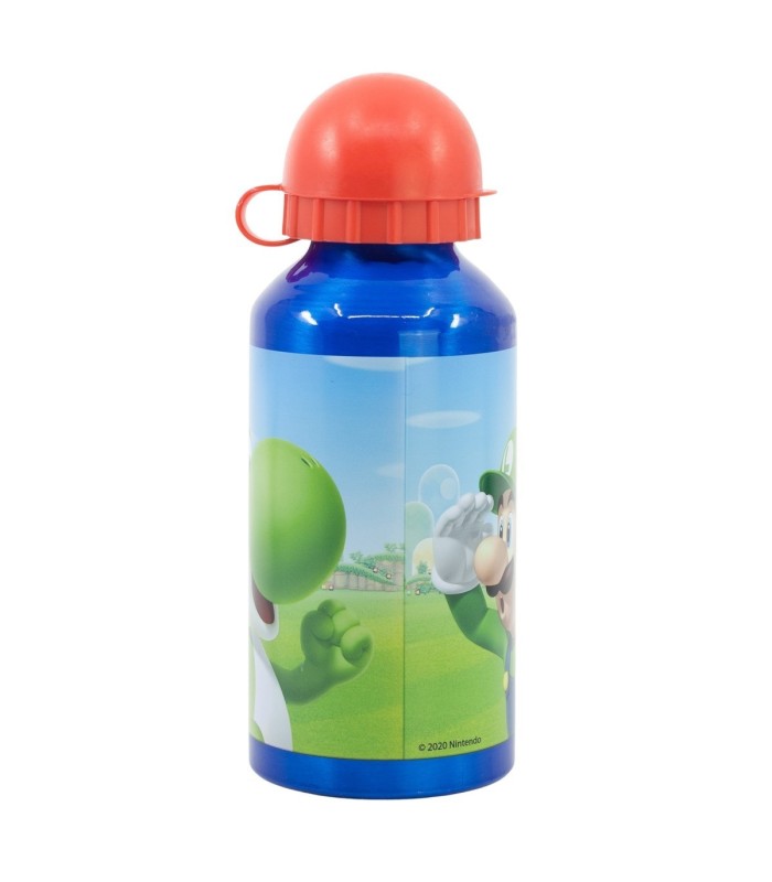 Botelha de Alumínio Pequena 400 ml Super Mario