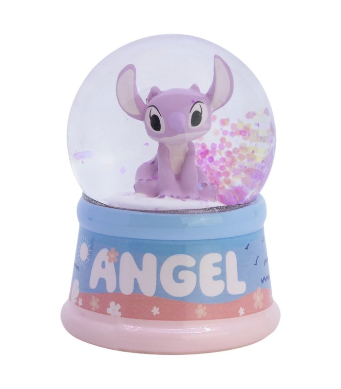 GLOBO DE NEVE ANJO STITCH EM CAIXA DE PRESENTE