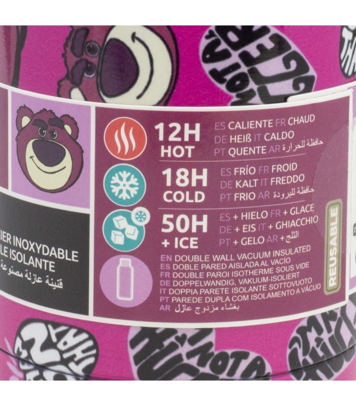 Botelha Térmica Inox 515 ml Toy Story 3 Lotso