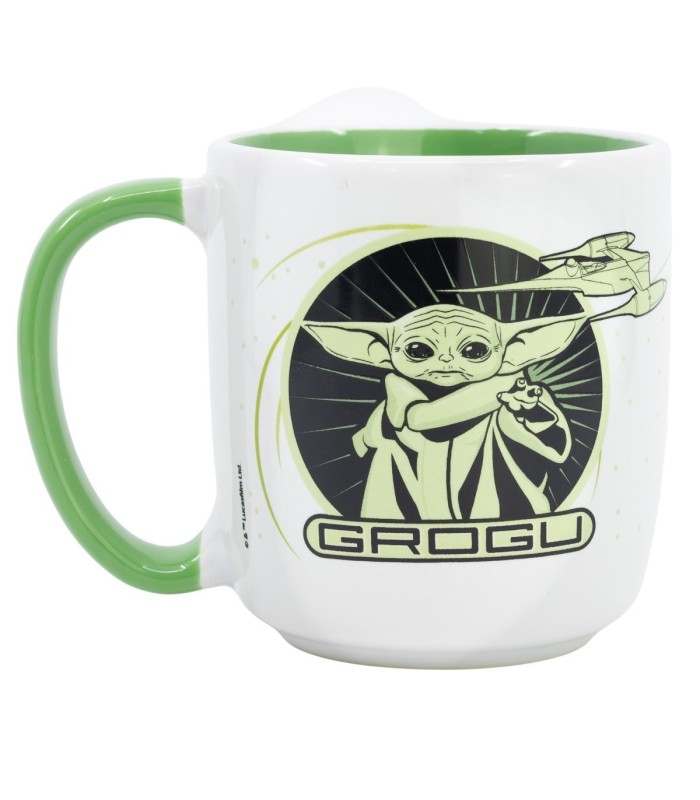 Caneca Cerâmica Elite 380 ml The Mandalorian em Caixa de Presente