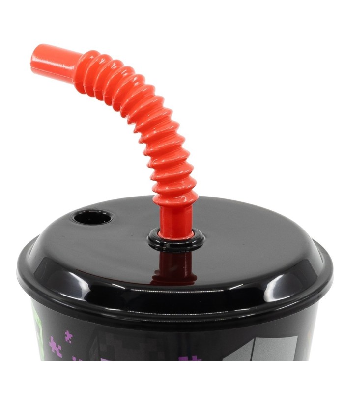 Copo Canudo Easy 430 ml Minecraft