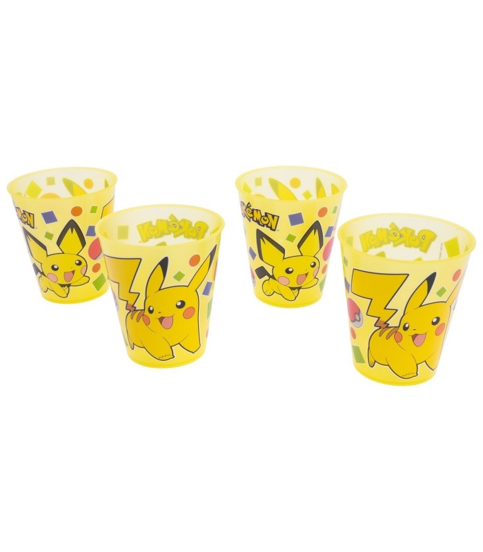 Conjunto 4 PCS Copos PP Joy 285 ML Pokémon
