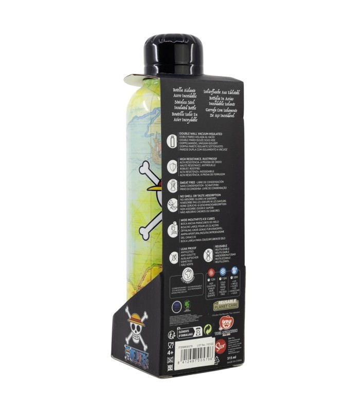 Botelha Térmica Inox 515 ml One Piece Anime