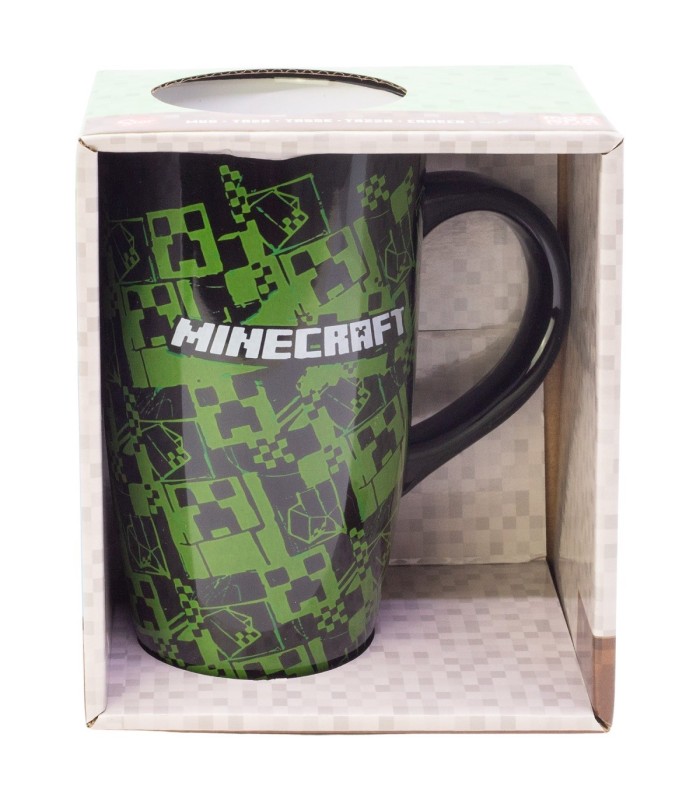 Caneca Cerâmica Latte 695 ml Minecraft com Caixa de Presente