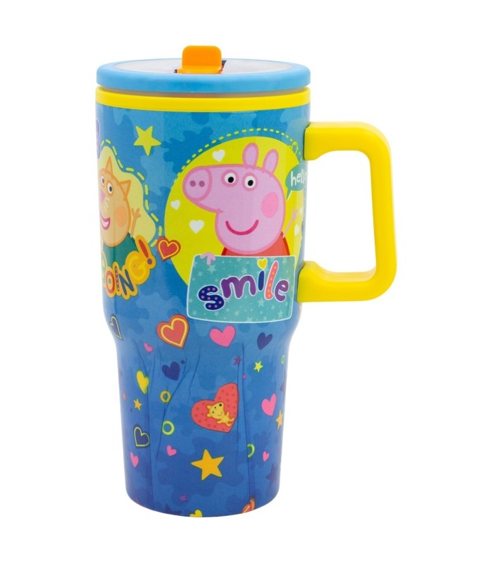 Caneca Cool Easy de Dupla Parede com Bico 640 ml Peppa Pig