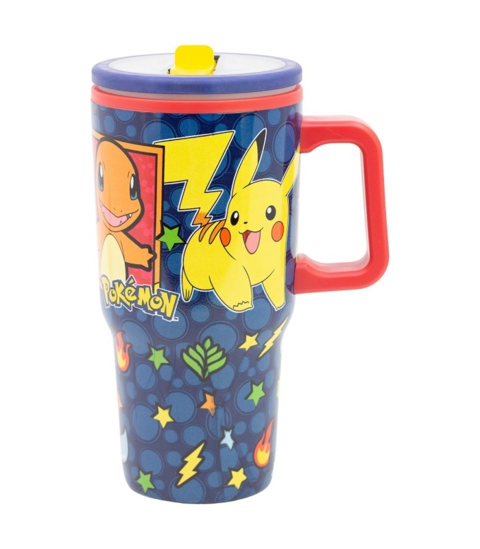 Caneca Cool Easy de Dupla Parede com Bico 640 ml Pokémon