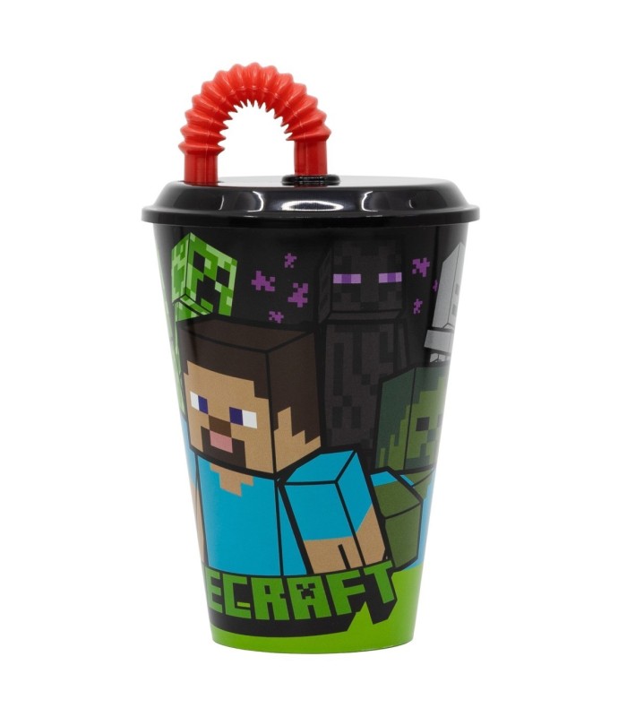 Copo Canudo Easy 430 ml Minecraft