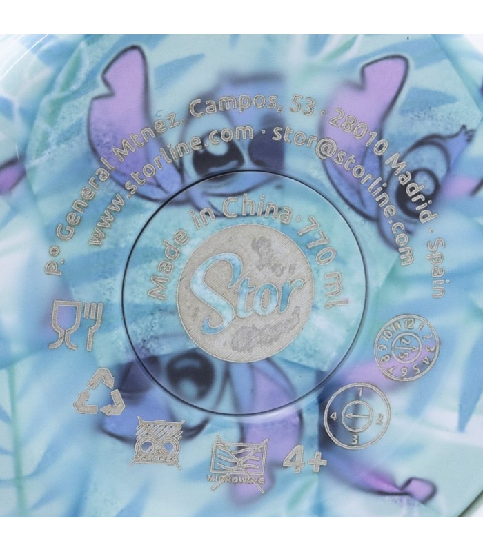 Copo Térmico Inox com Canudo 3D 770 ml Stitch Aloha