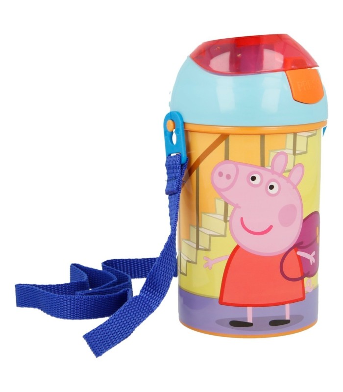 Garrafa Peppa Pig 450 ml com correia