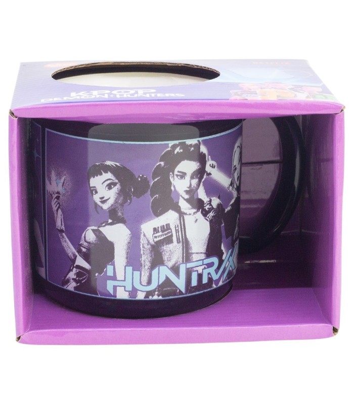 Caneca Cerâmica 400 ML KPOP Demon Hunters em Caixa de Presente