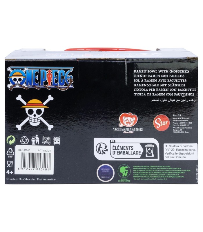 Taça Ramen com Palitinhos One Piece Classic