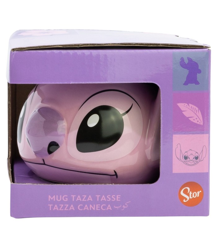 Caneca Cerâmica 3D Stitch em Caixa de Presente