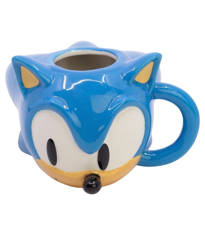 Caneca Cerâmica 3D 400 ML Sonic Head em Caixa de Presente