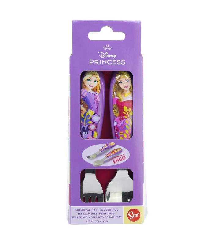 Conjunto de 2 Talheres Metálicos Princesas – Disney