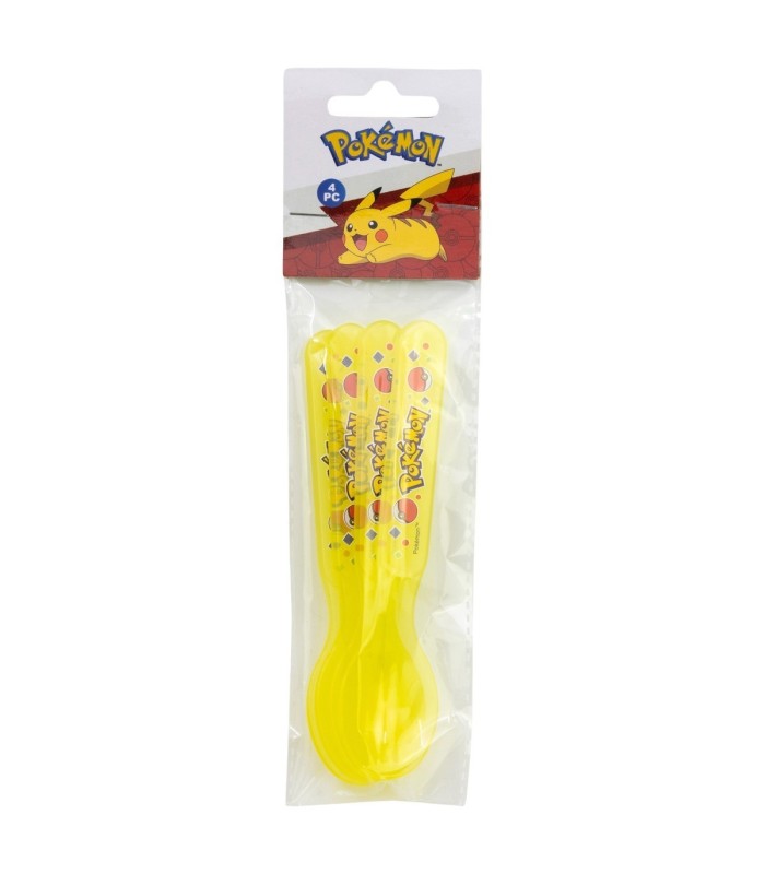 Conjunto 4 PCS Colheres PP Joy Pokémon
