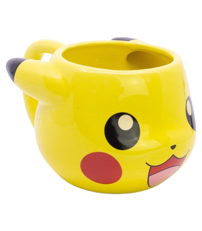 Caneca Cerâmica 3D 500 ML Pokémon Pikachu em Caixa de Presente