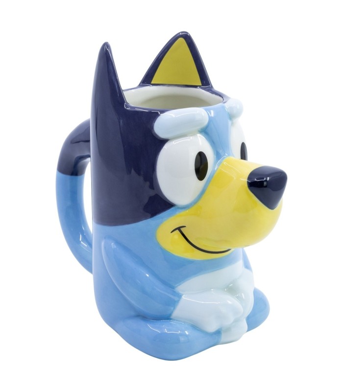 Caneca Cerâmica 3D 320 ML Bluey em Caixa de Presente