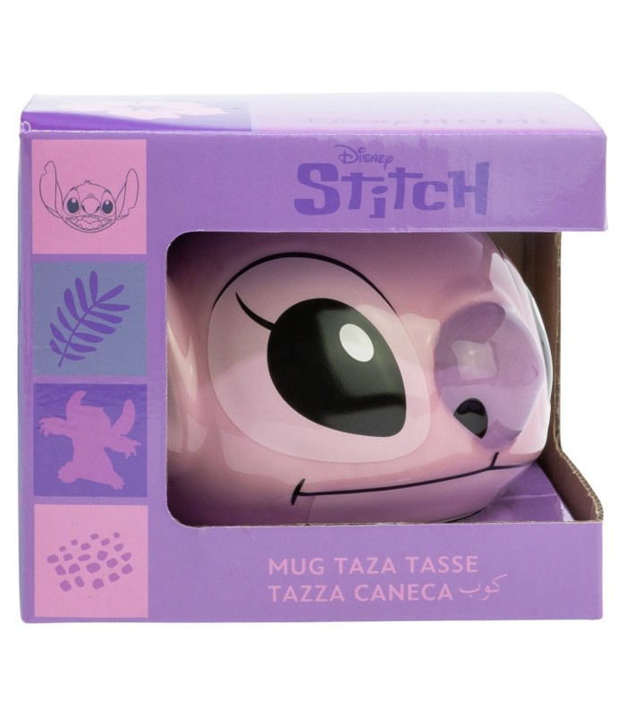 Caneca Cerâmica 3D Stitch em Caixa de Presente