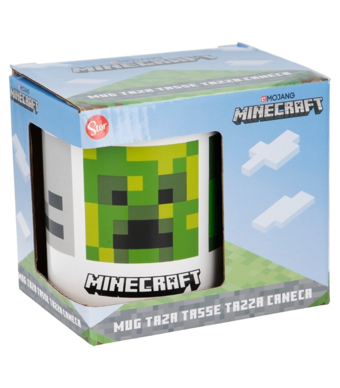 Caneca Cerâmica 325 ml em Caixa Presente Minecraft