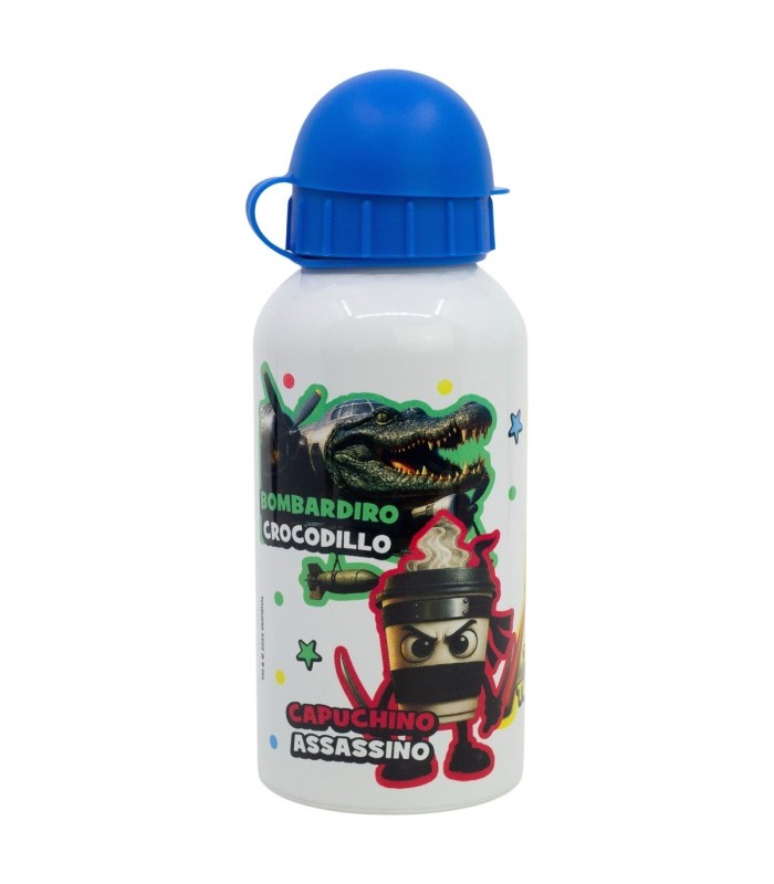 GARRAFA ALUMÍNIO PEQUENA 400 ML ITALIAN BRAINROT