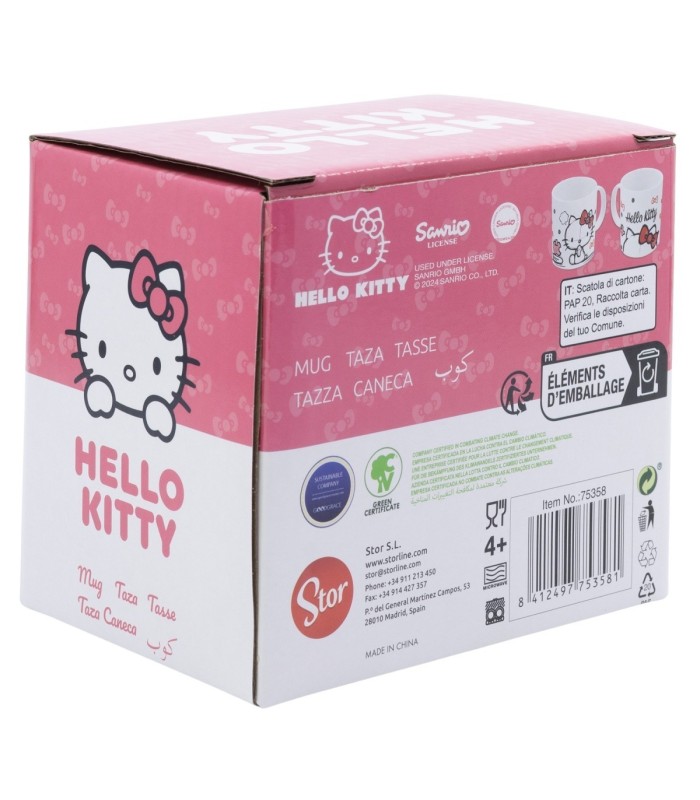 Caneca Cerâmica 325 ml Hello Kitty em Caixa de Presente
