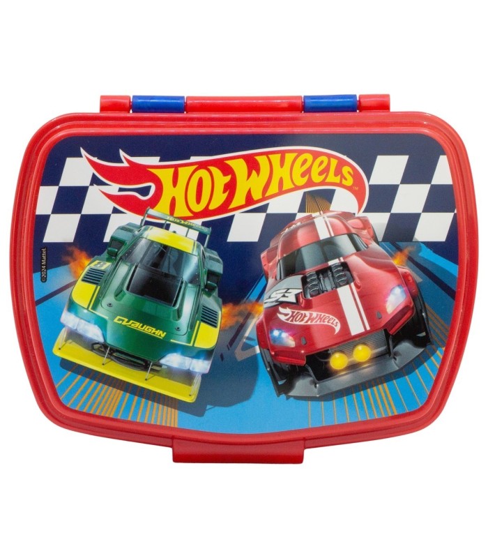 Fiambrera Retangular Hot Wheels Blue Fire