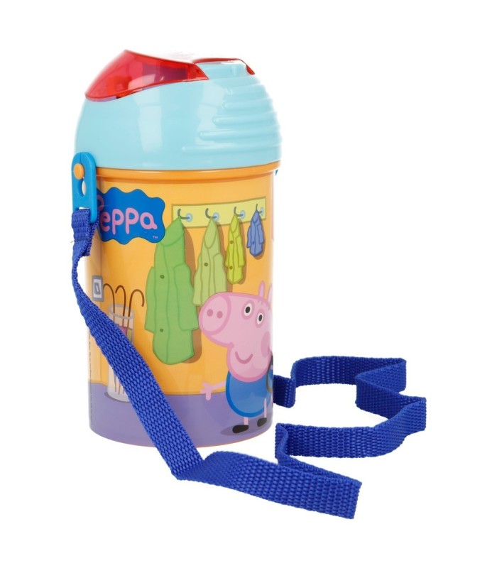 Garrafa Peppa Pig 450 ml com correia