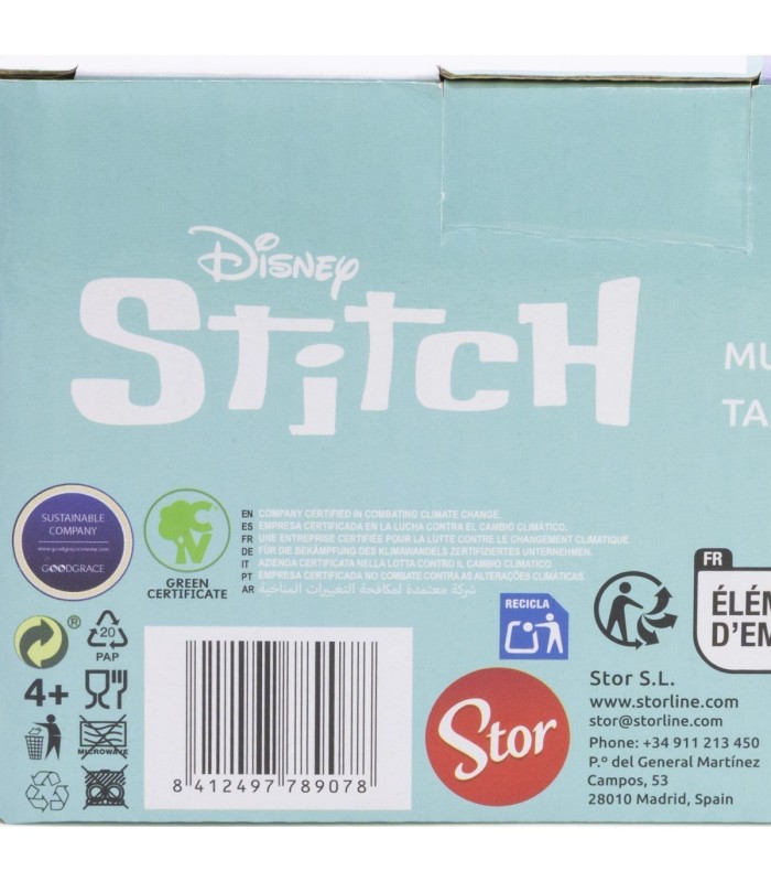 Caneca Cerâmica 3D 375 ML Stitch em Caixa de Presente
